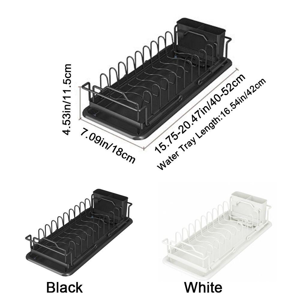 Large Capacity Expandable Dish Drying Rack Draining Sink Drain Rack Pot Lid Storage Rack for Home