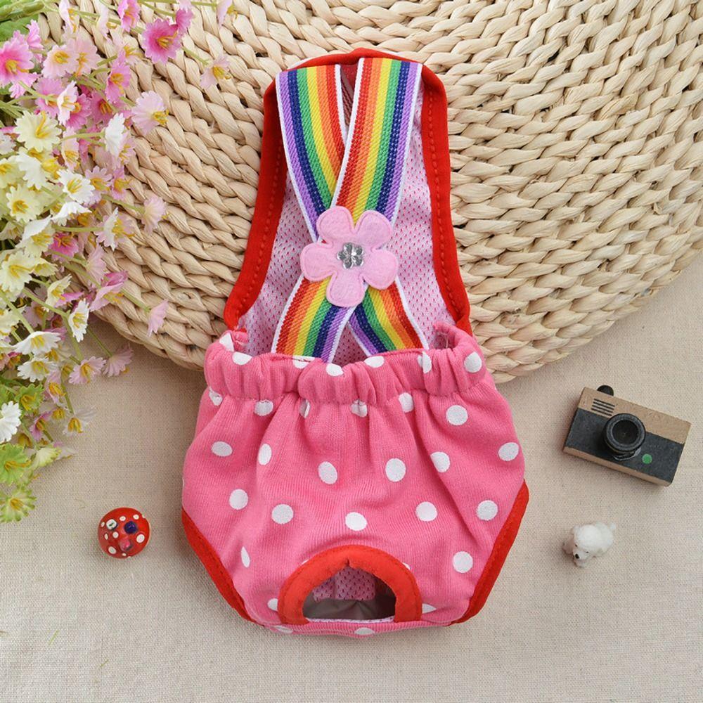 XS~XL Dog Physiological Pants Polyester Dog Menstrual Pants Breathable Puppy Underwear Briefs Dog
