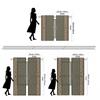 Комплект Высококачественная Цифровая Печать ЗанавескаВосточный Стиль Зеленая Занавеска с Узорной ОкантовкойДомашний Декор Занавеска Полиэстер