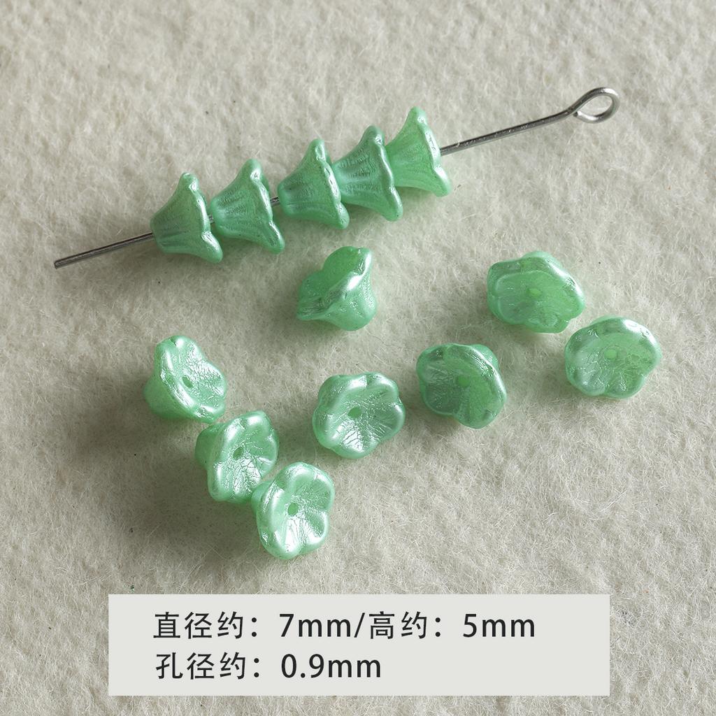 [Green Forest] Imported Czech Glazed Loose Bead Bracelet Necklace Mobile Phone Chain Beaded Diy Accessories Material