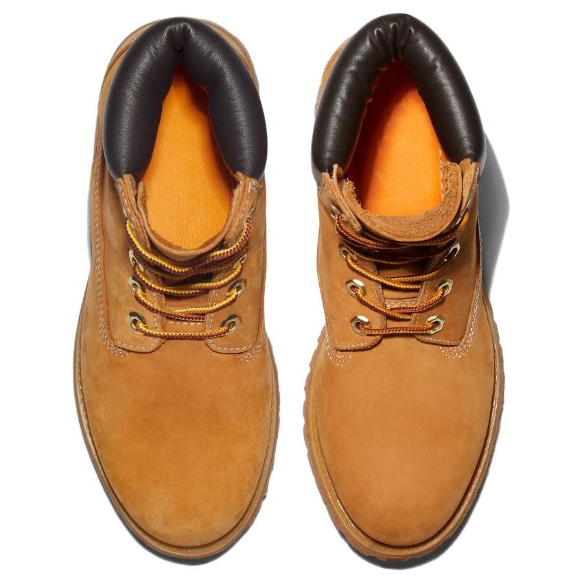 Timberland 6-дюймовые водонепроницаемые ботинки премиум-класса на шнуровке, пшеничные, женские кроссовки, рыжие, TB1103617-131