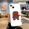 Милый чехол для телефона Domo-kun для iPhone 16,15,14,13,12,11 Pro,Max,Plus,X,XS,XR,SE,Mini Прозрачный Силиконовый Мягкий