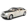 1/24 Scale Rolls Phantom Model Car, Zinc Alloy Pull Back Toy Diecast Toy Cars with Sound and Light for Kids Boy Girl Gift Collection