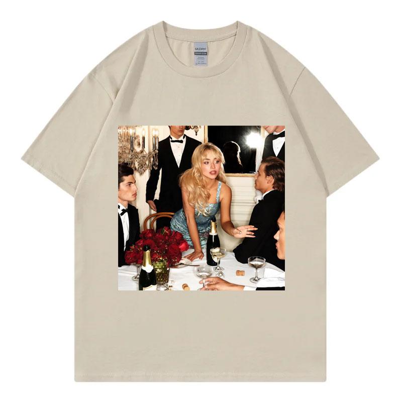 Sabrina Carpenter Mans Best Friend Album Graphic T Shirts Men Women Fashion Y2k Oversized Tshirt Summer Casual Cotton Tshirts