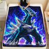 Pokemon Daily Leisure Matching Flannel Blanket, Warm Printed Cover for Furniture Layout and Outdoor Picnic.-TING