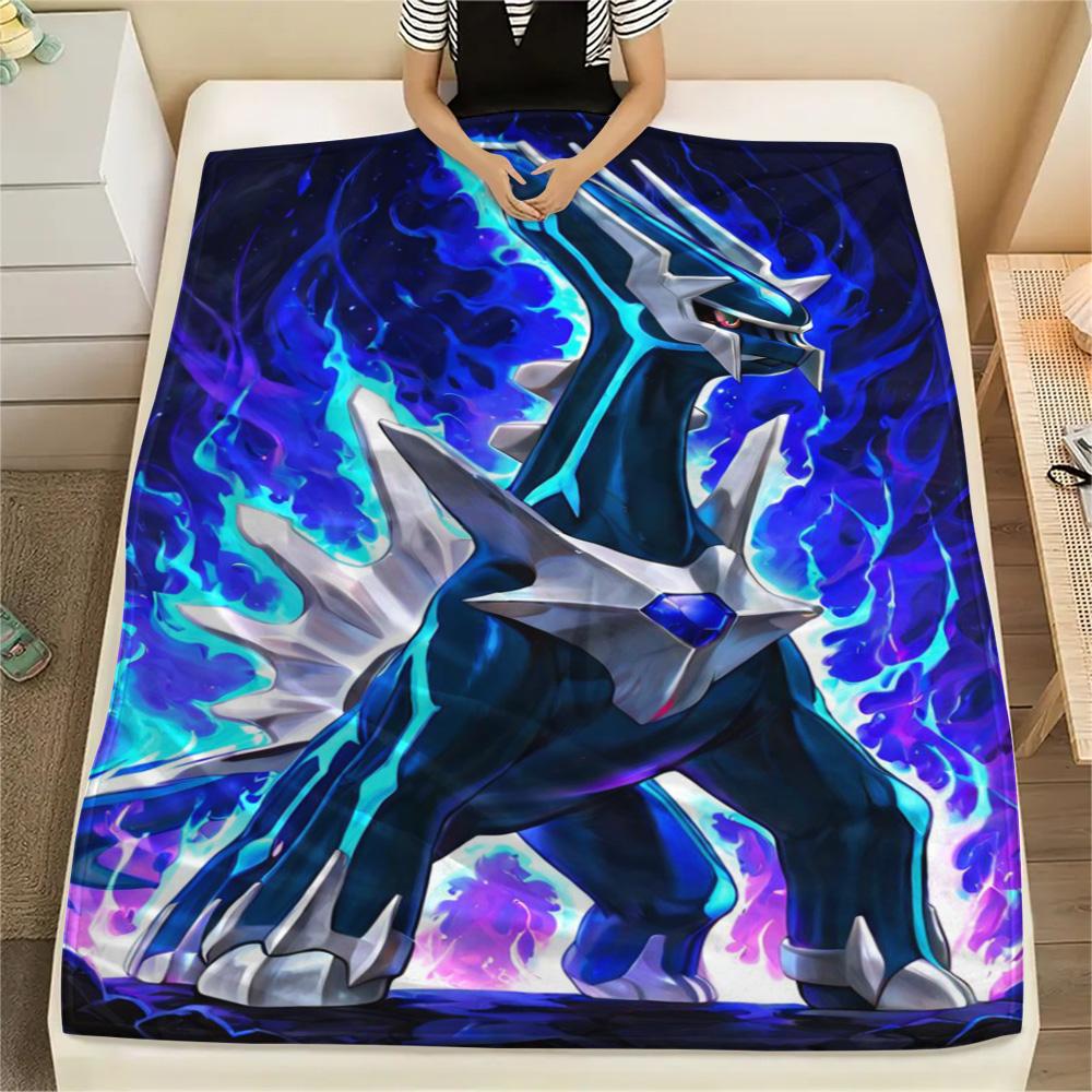Pokemon Daily Leisure Matching Flannel Blanket, Warm Printed Cover for Furniture Layout and Outdoor Picnic.-TING