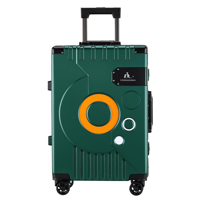 New Aluminum Frame Luggage Travel Fashion Trolley Case Universal Wheel Technology Luggage Luxury 20‘’ Carry On Cabin Suitcase