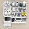Countertop Storage Box Makeup Organizer with Drawers Large Capacity Smooth Edge Burr-Free Storage Container Cabinet Shelf Organizer