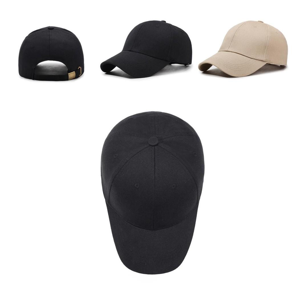 Unisex Cotton Cap With Curved Brim Sun Protection For Spring Autumn Wear