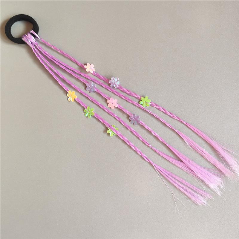 1 предмет, новые красочные парики для девочек, хвост, детские аксессуары для волос, головной убор, украшение для волос, повязки на голову, резинки, красивые ленты для волос, головные уборы