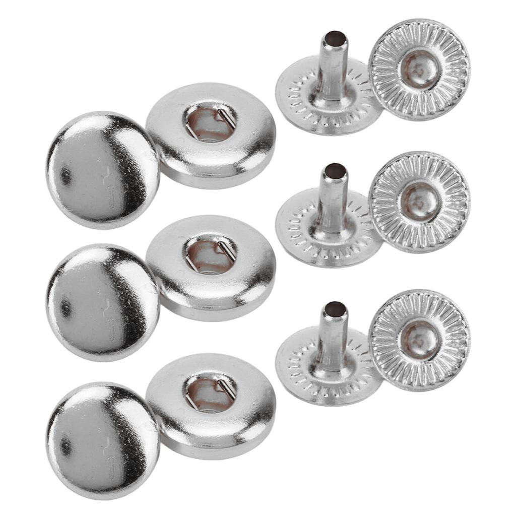 Набор кнопок-застежек 200 шт. 8 мм Прочная медь Изысканный блеск Широко используются Кожаные кнопки для одежды