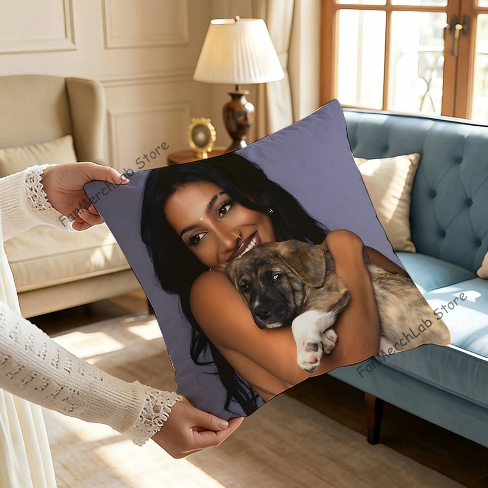 Singer LLara Raj Pillow Case For Sofa Decor Car Office Room Printing Cushion Cover Decorations and Protector