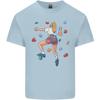 Female Rock Climber Climbing Wall Unisexs Light Cotton TShirt