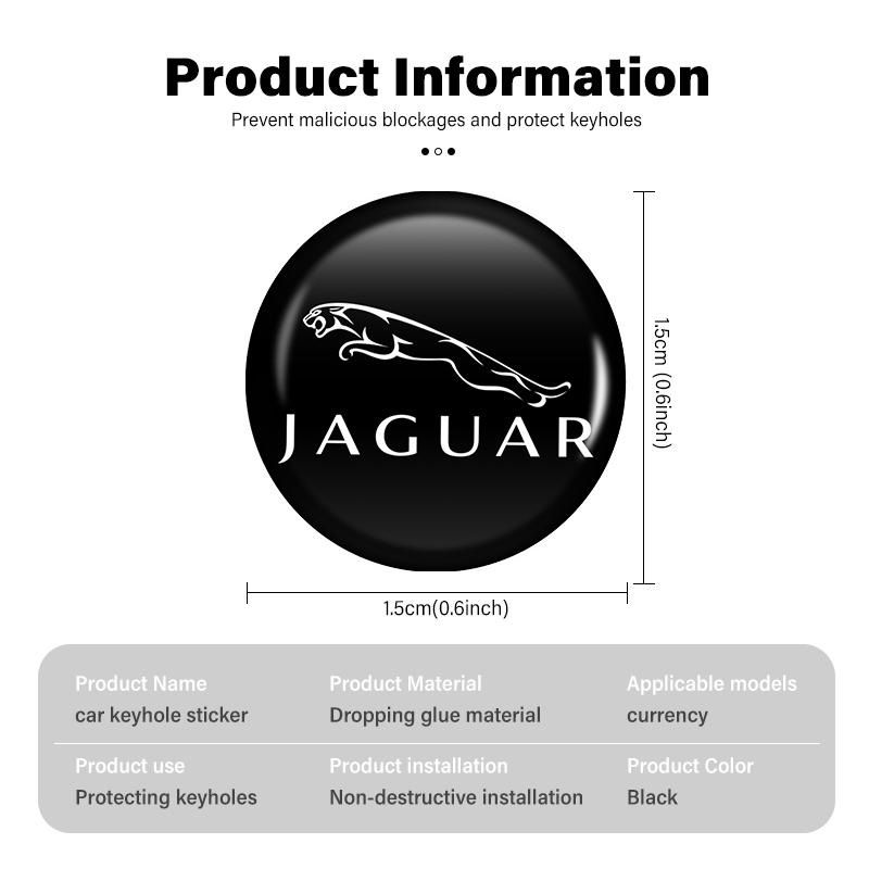 For Jaguar Car Key Emblem Stickers Auto Control Key Logo S-Type F-Type X-Type F-Pace I-Pace E-Pace XFR XKR HH2 PP1