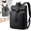 New Unisex Solid Color Waterproof and Breathable Business Fashion Casual All-match Daily Saving Backpack