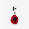Red Flower Dangle Charm 793917C01