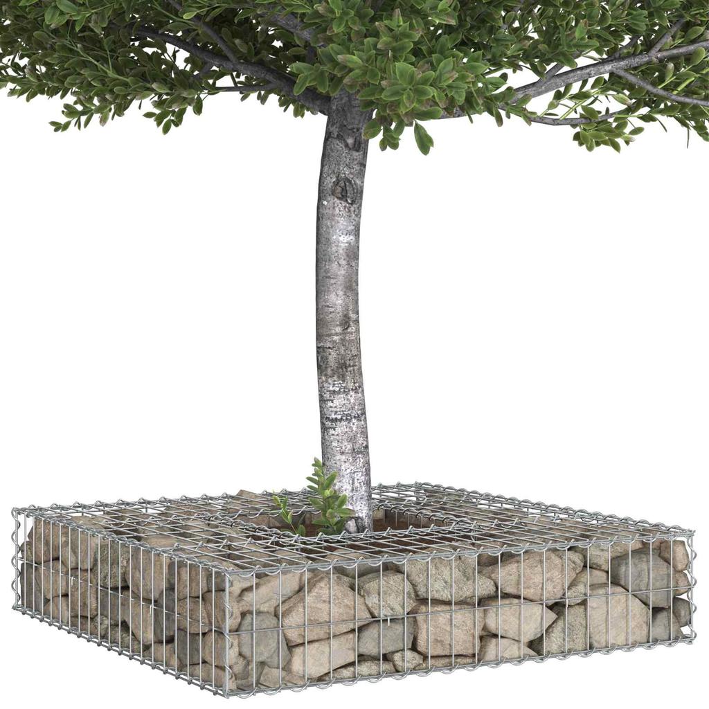 Gabion Raised Bed Silver
