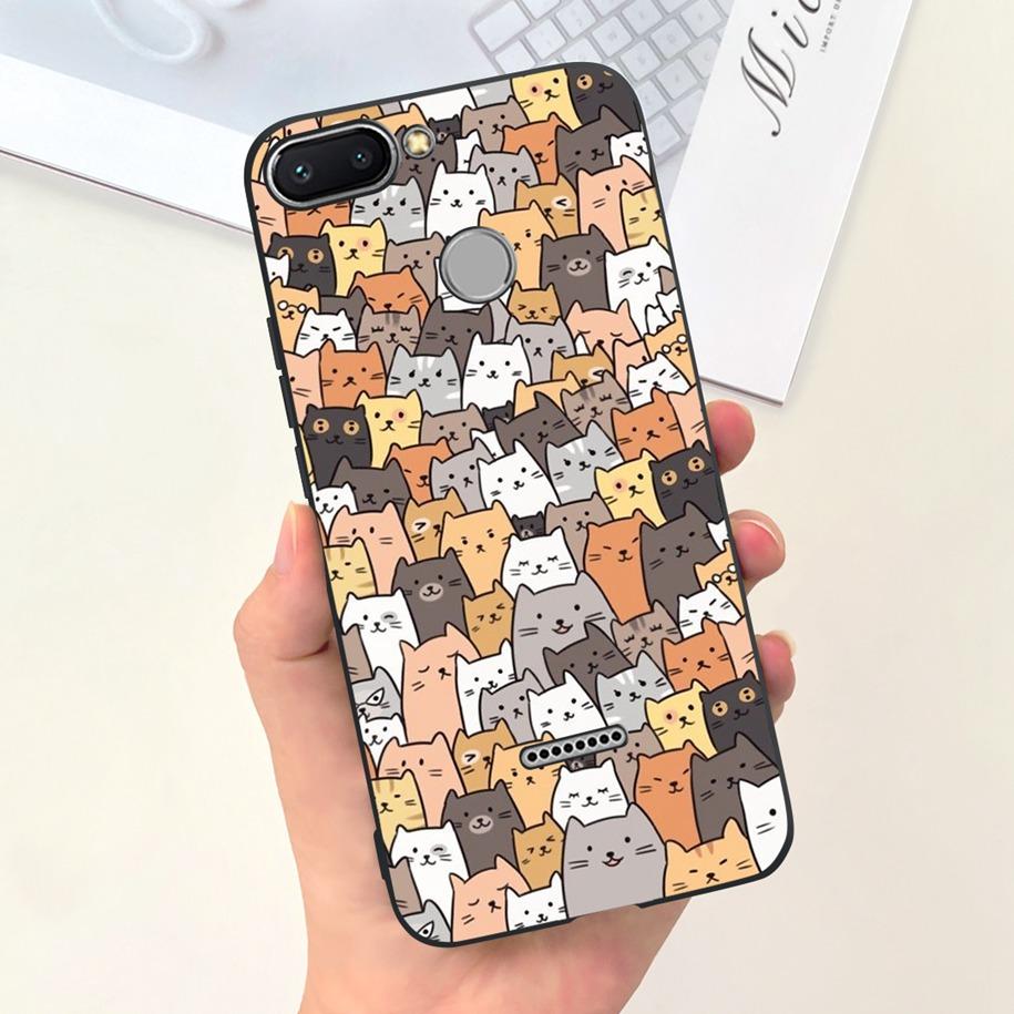 For Xiaomi Redmi 6 Case Redmi 6A Cover Cute Dinosaur Duck Cat Shockproof Bumper For Xiomi Redmi 6 6A Fundas Redmi6 Redmi6A Coque