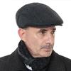 Мужская регулируемая простая плоская фуражка, осенне-зимняя кепка для вождения в стиле Гэтсби, берет для газетчика, шляпа