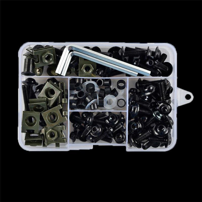 177PCS Motorcycle CNC Alloy Fairing Bolt Screw Nut Kit For Suzuki GSXR 600 750 1000 K1-K8 Kawasaki Z750 Z900 Z1000 Z800 400 300