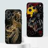 Чехол 'Тигр и Дракон' для Apple iPhone 17 Pro Max 13 11 12 Air XR XS MAX 16 14 15 Pro 7 8 Чехол для телефона