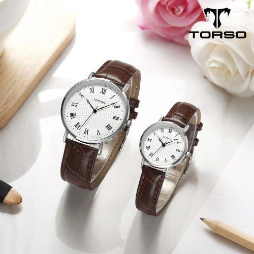 TORSO TORSO Classico Кварцевые парные часы Мужские и женские кожаные часы T107L-SSBR