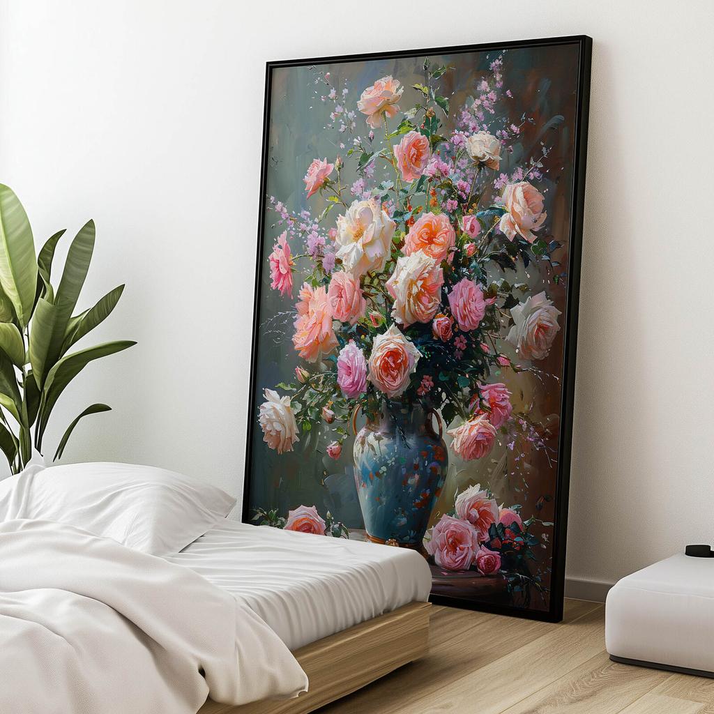 Timeless Bouquet Timeless Bouquet, 30X40 Cm, Dark Brown Wooden Frame, 230 Gsm Matte Paper