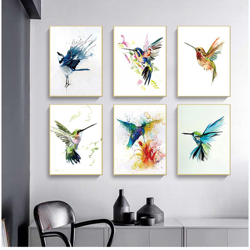 Картина с птицей, высокое качество, холст, картина, плакат, высокое качество, домашний декор, детская комната, без рамки, цвет, картина, плакат