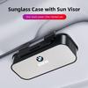 BBJS7 Car Sun Visor Glasses Case Sunglasses Holder For BMW F30 F10 E90 F20 E46 E60 E70 E39 E36 E87 Car Interior Accessories keychain