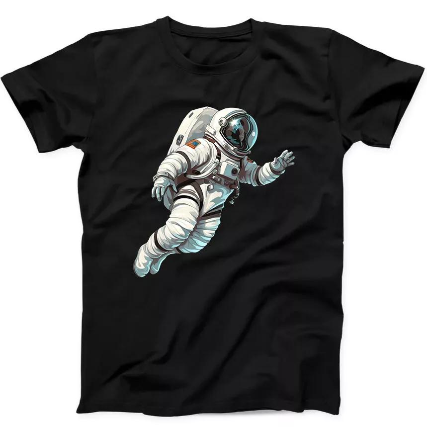 Floating Astronaut Space Best Seller Funny Gift Tee Black T Shirt 21