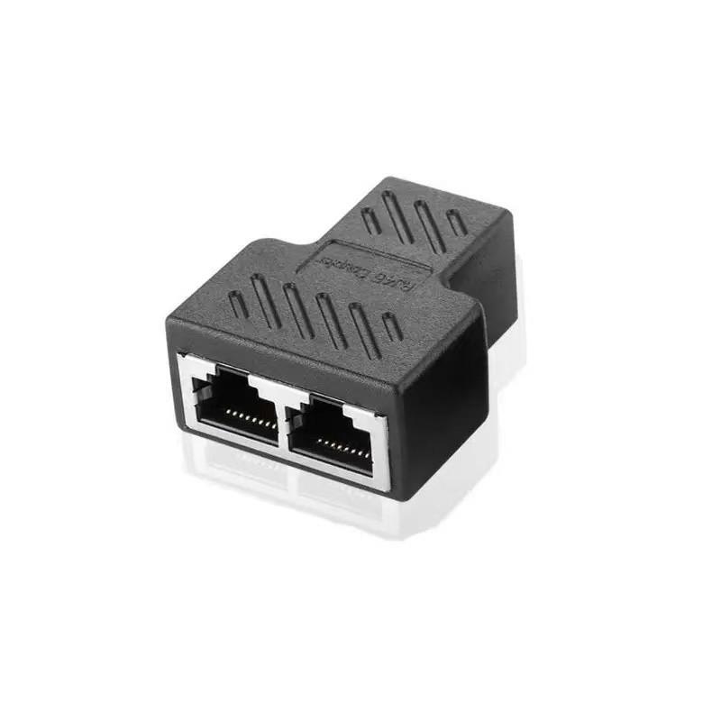 Сетевой тройник RJ45 для кабеля Cat 5/6 Прямое соединение