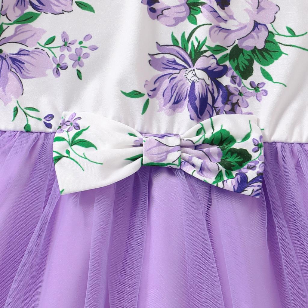 Детское модное платье принцессы, летнее платье для девочек без рукавов с бантом