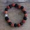 Rudraksha Mala Bracelet Buddha Mix
