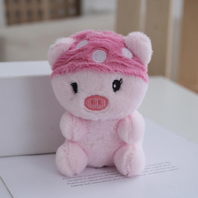 Mushroom Dog Plush Keychain With Soft Bunny Fur For Teens Room Decor