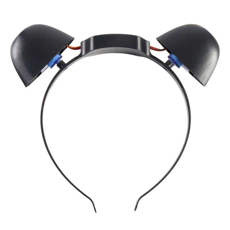 Rechargeable Plush Cat Ears Headband Detachable Electric Cosplay Costume Accessories