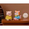 Adorable Resin Animal Figurines For Car Decor Cute Cat Pig Dog Desk Ornaments
