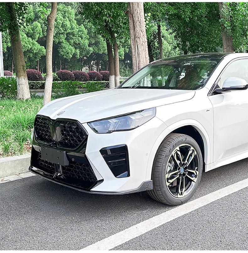 Совместимо с 2023+ BMW X2 U10 M Sport MP Передний бампер Губа Сплиттер Накладка Модификация.