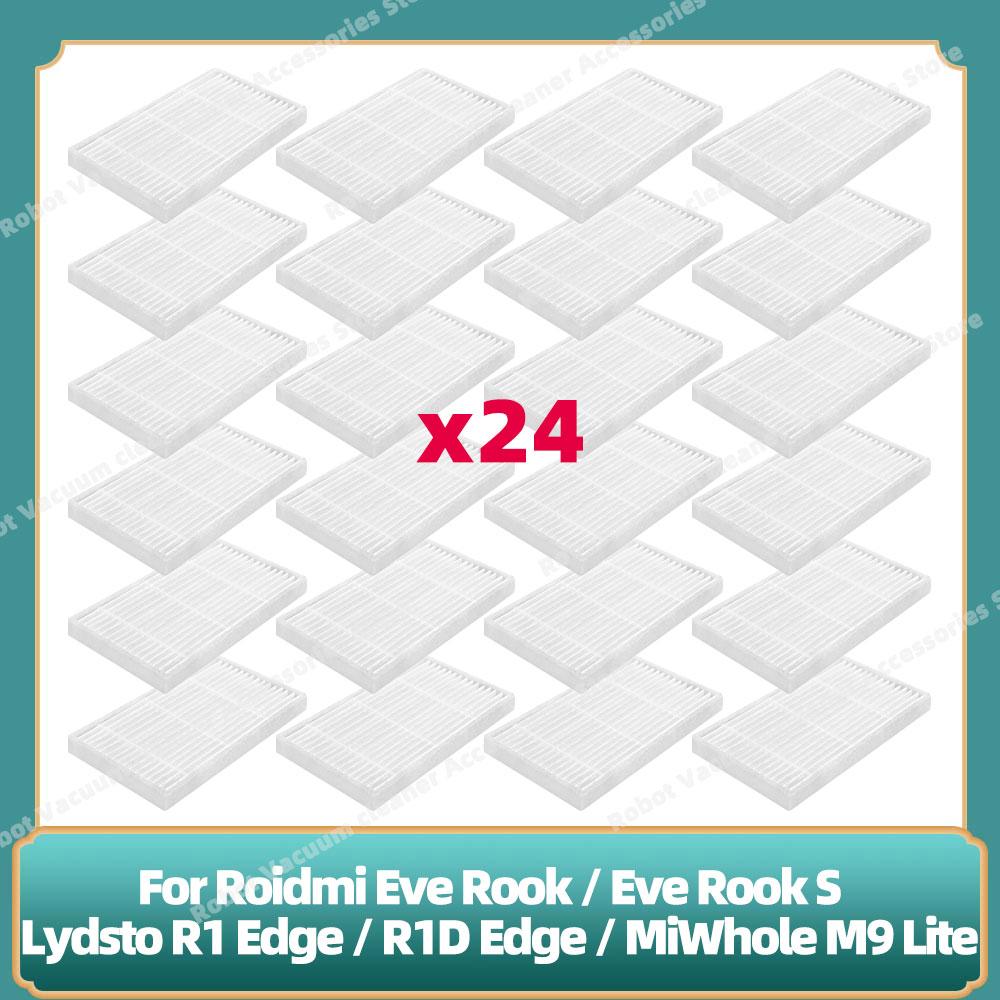 Совместимо для Lydsto R1 Edge / R1D Edge / Roidmi Eve Rook / Eve Rook S / MiWhole M9 Lite Запчасти Боковая щетка Hepa-фильтр Ткань для швабры