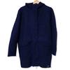 [Used]/Diesel Wool Blend Hiyoku Zip Hooded Coat Navy (damaged)/b48-42