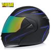 VIRTUE Motorsport Electric Non Motorcycle Helmet Men's Half Helmet Double Lens Full Helmet Running Helmet Carbon Fiber Pattern Road