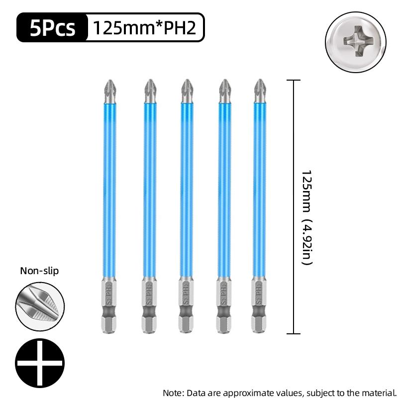 Нескользящие отвертки с крестовой головкой, крестообразная дрель, магнитная отвертка 1/4 дюйма, ручные инструменты PH1/PH2/PH3/PZ1/PZ2/PZ3
