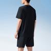 Anta Breathable Fitness Running Comfortable Short Sleeve Shorts Casual Sports Suit Men Sports Suit Basic-Black 952427203-3
