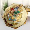 1pc Hogwarts Crest Automatic Folding Umbrella - Compact 8-Rib Design, Durable Plastic & Iron, Perfect Gift for Friends & Family,  yy250923060