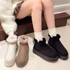 Stylish New Plush Cuffed Sexy Comfortable and Warm Snow Boots for Winter Casual Flat Anti-slip Short Boots Women's Shoes Botas