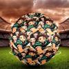 Demon Slayer Print Size 5 Soccer Ball, Standard Match Football for Sports Game and Team Practice, Ideal Gift for Soccer Fans