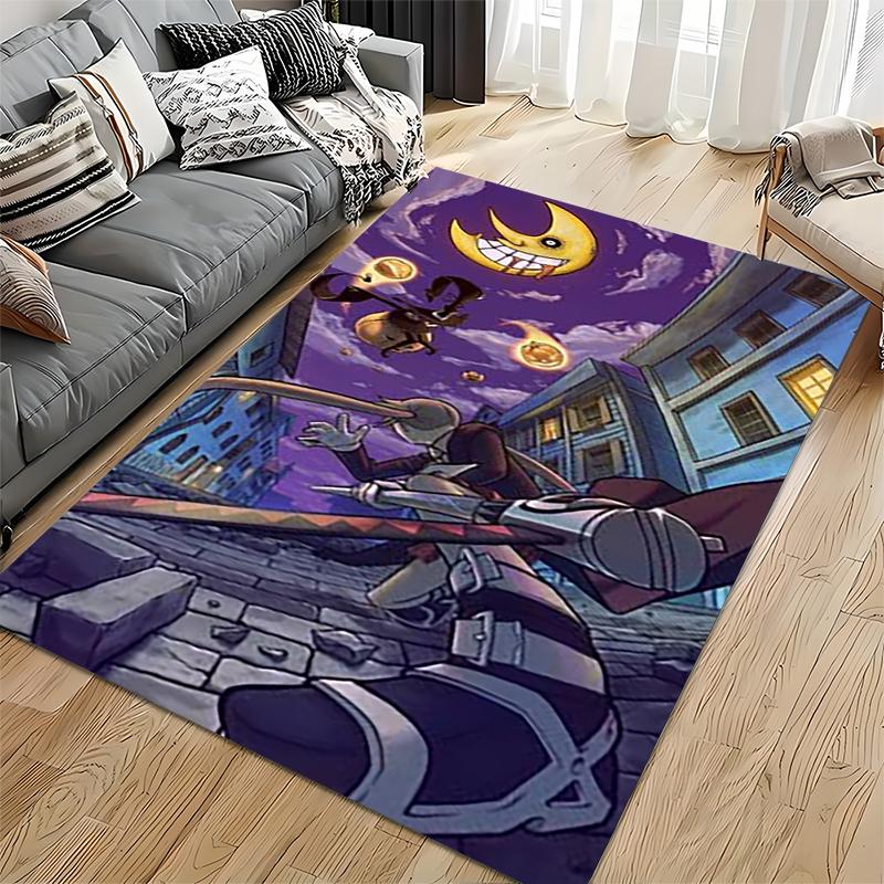 Aesthetic Surreal Fantasy Landscape Area Rug, Non-Slip Washable Throw Carpet for Living Room Bedroom Entryway Home