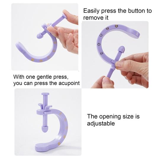 2Pcs Acupressure Tool Acupuncture Clip for Hand Foot Ear Migraine Relief Rejuvenation Tool Pressure Point