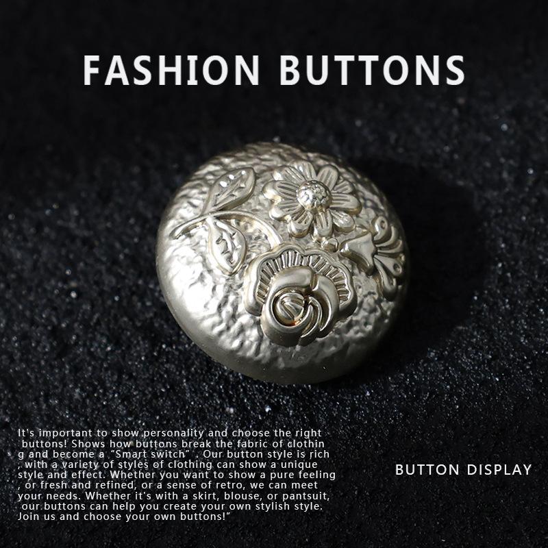 10 шт. Пуговицы Дацюань Высококачественные Ретро Изысканные Круглые Металлические Пуговицы для Одежды Пальто Свитера Куртки