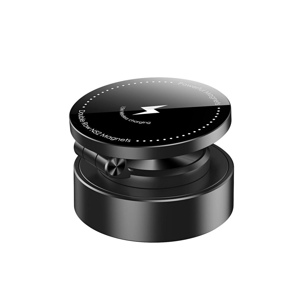 Автомобильный магнитный вакуумный адсорбционный кронштейн с беспроводным зарядным устройством, вращающийся на 360°, навигационный держатель для мобильного телефона, автомобильная подставка для телефона