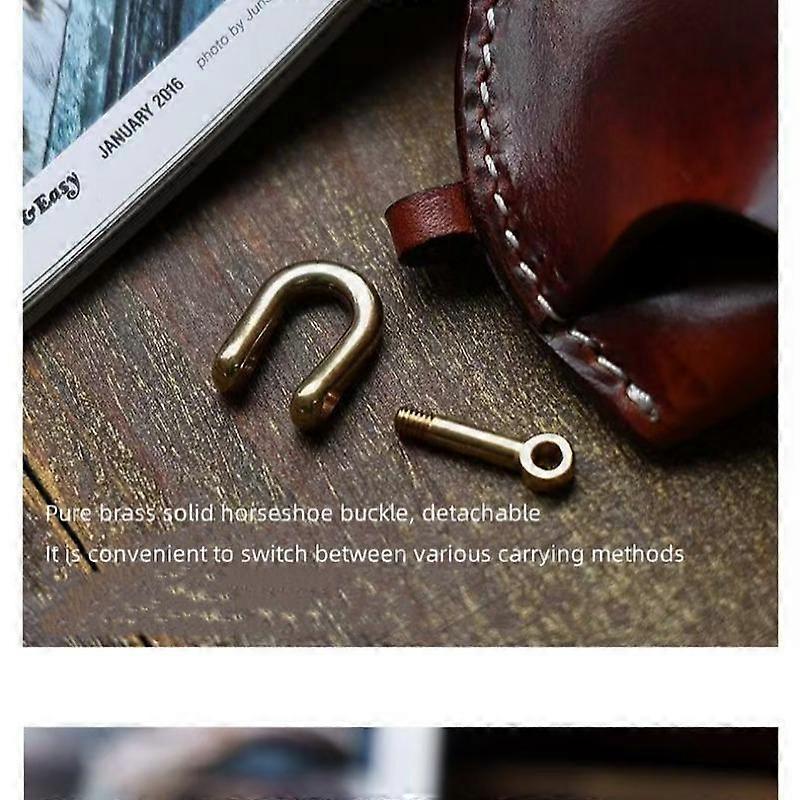 Vintage Premium Quality Eyeglasses Case for Men, Portable Soft Leather Sunglasses Holder with Lanyard, Stylish Optical Storage Box